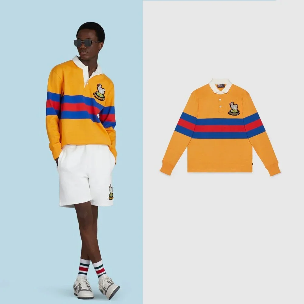 Rowing Blazers x Gucci Vault Polo Rugby Shirt with Dodo Embroidery Small NWT